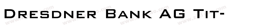 Dresdner Bank AG Tit字体转换